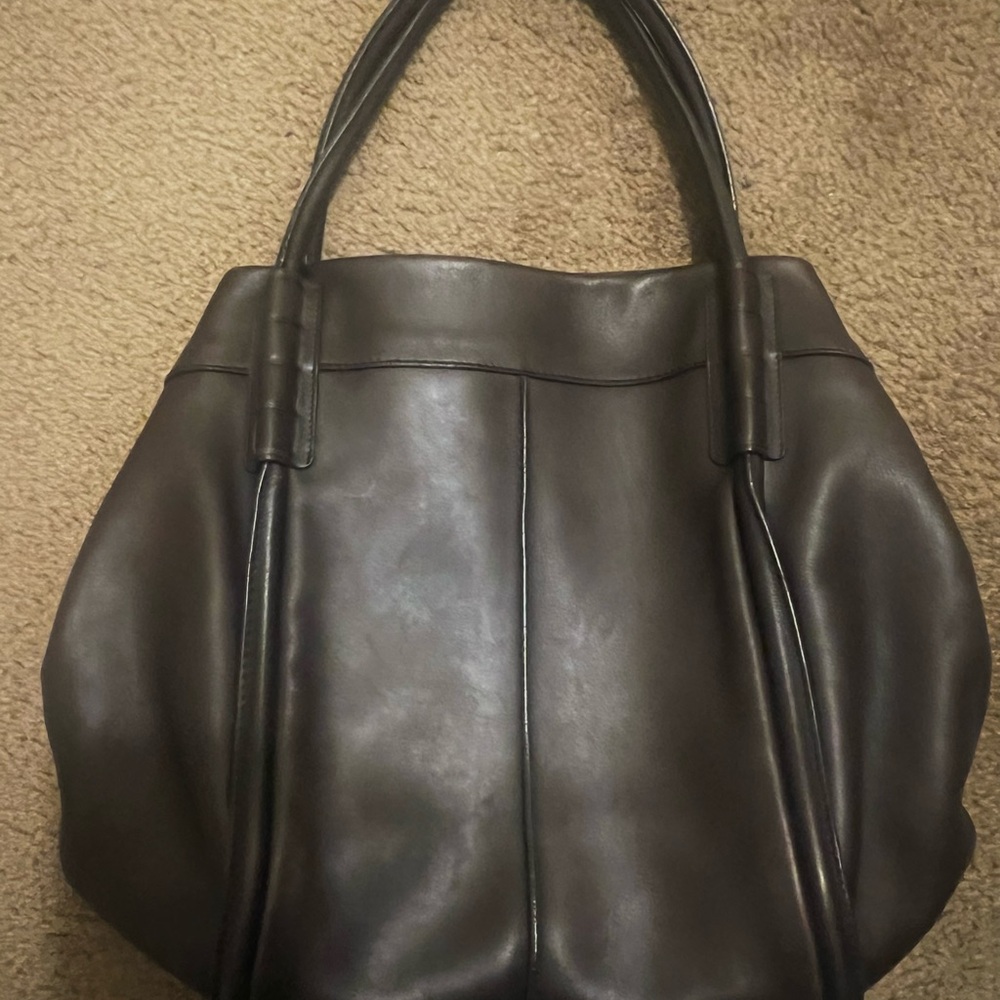TOD’S - LARGE LEATHER SATCHEL - Picture 5 of 15